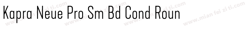 Kapra Neue Pro Sm Bd Cond Rounded字体转换